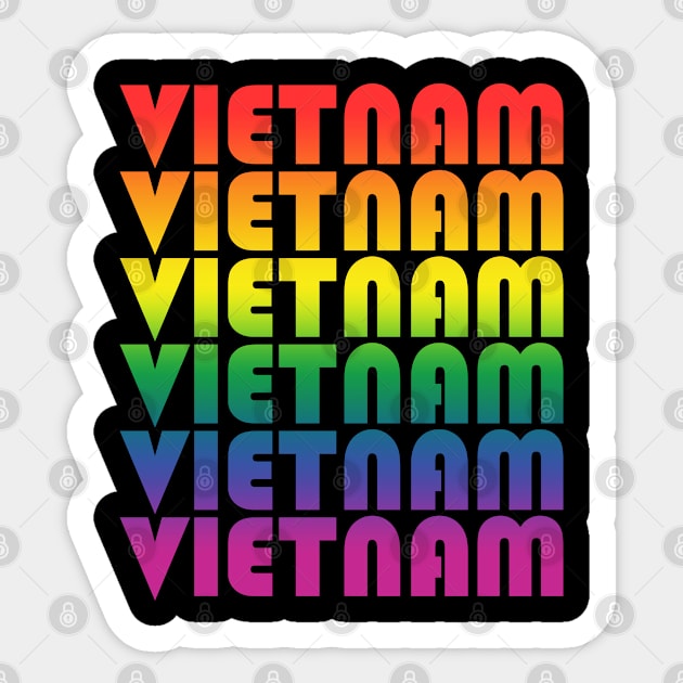 Vietnam holiday.Lgbt friendly trip. Perfect present for mom mother dad father friend him or her Sticker by SerenityByAlex